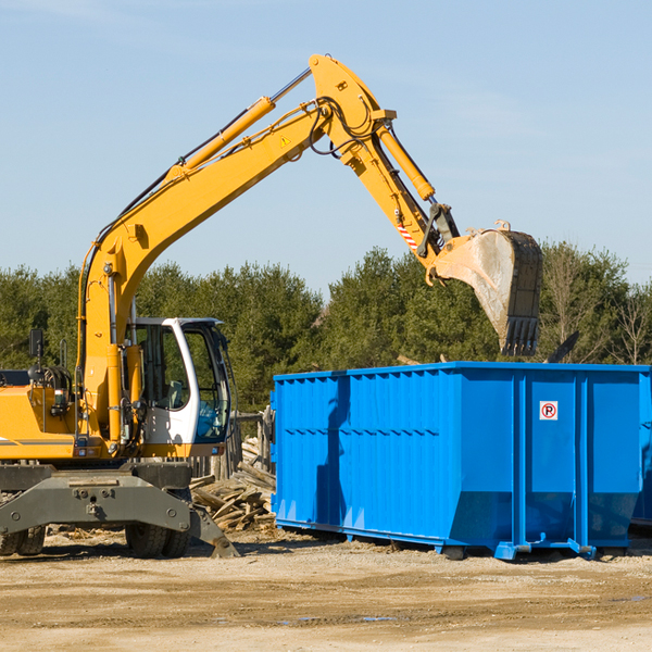 what happens if the residential dumpster is damaged or stolen during rental in Dayton WA